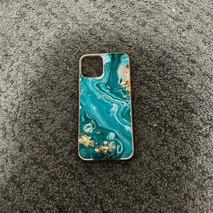Iphone 12 blue marble case